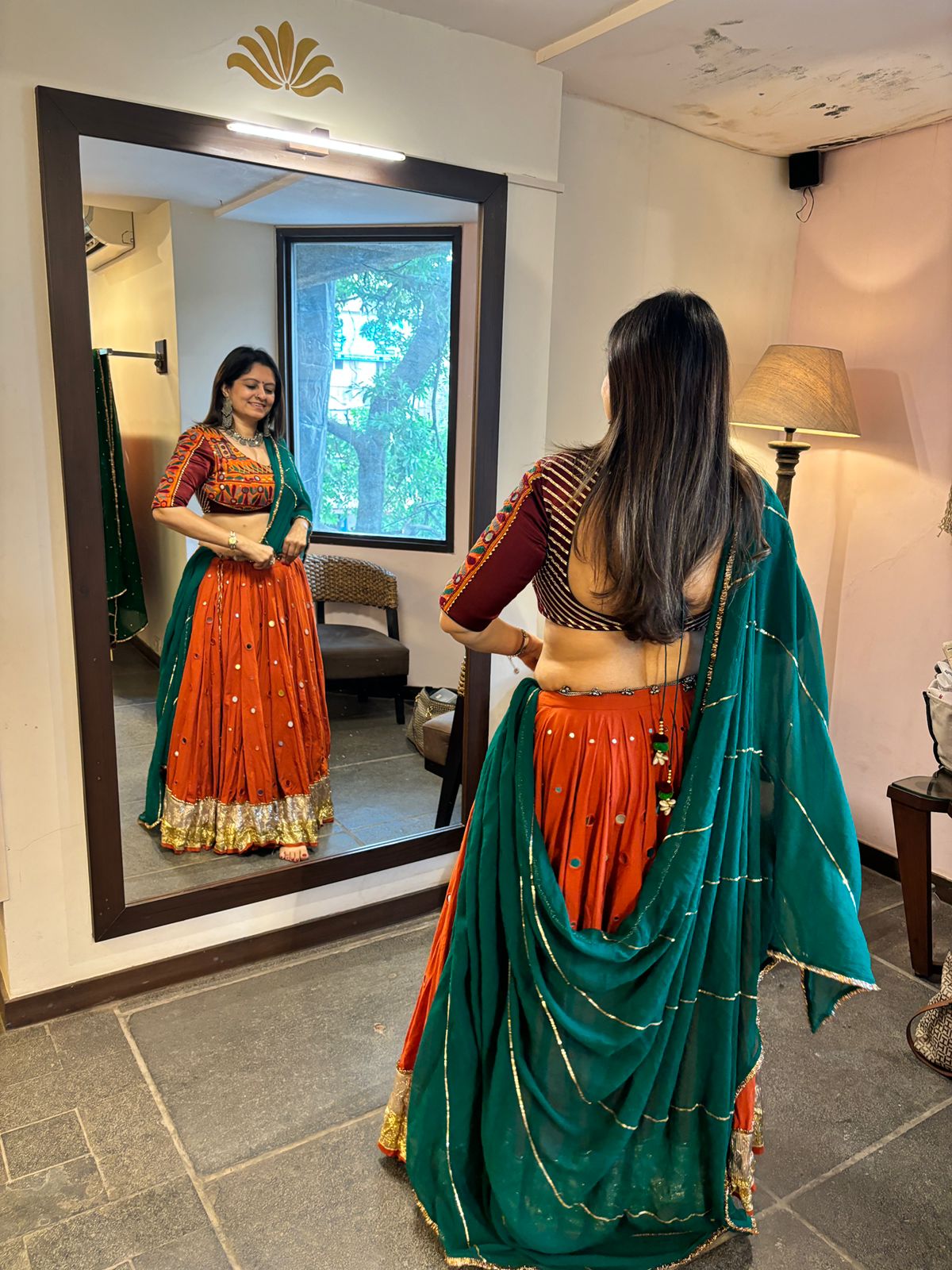 Rust Lehenga Set