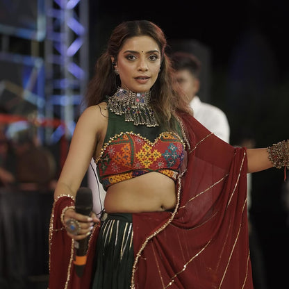 Pooja Kalyani Green Set