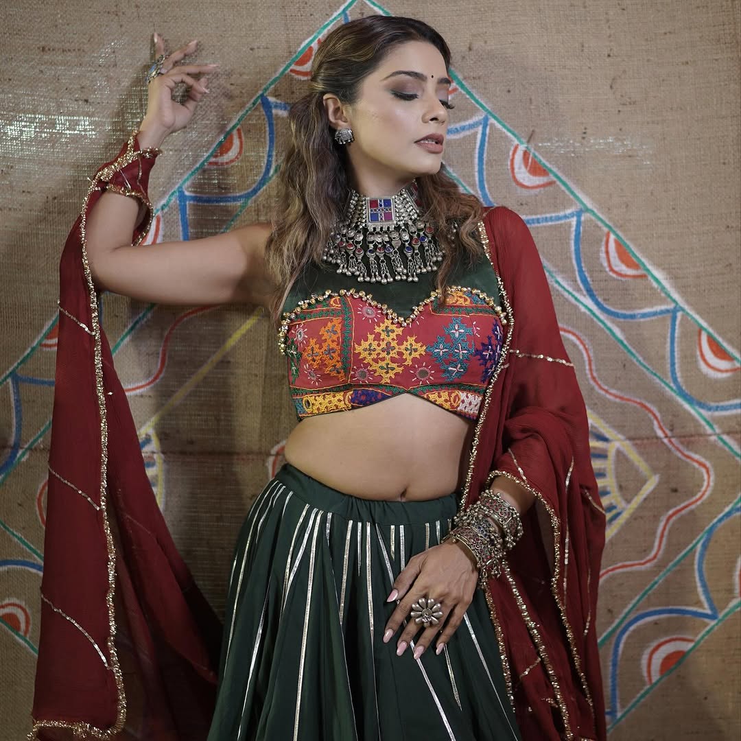 Pooja Kalyani Green Set
