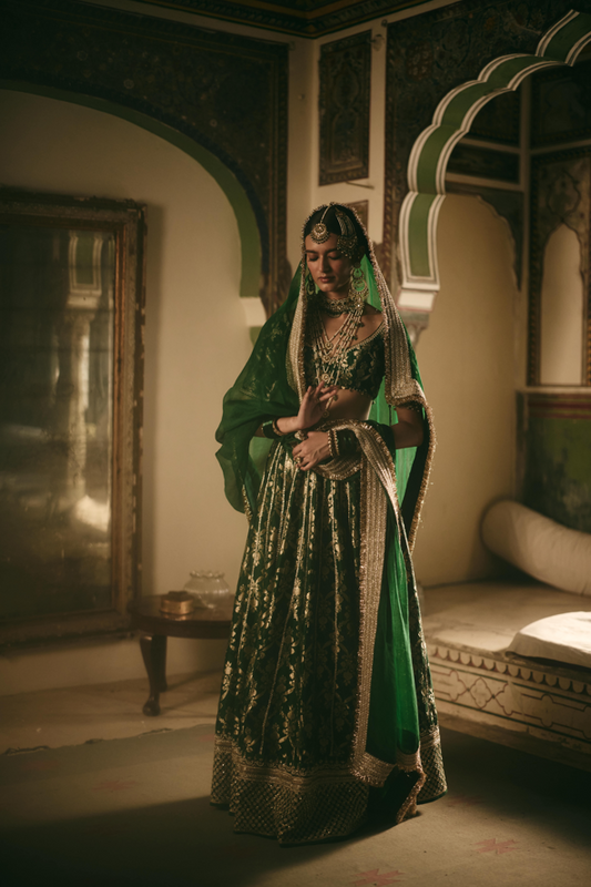 Pashmina Lehenga Set