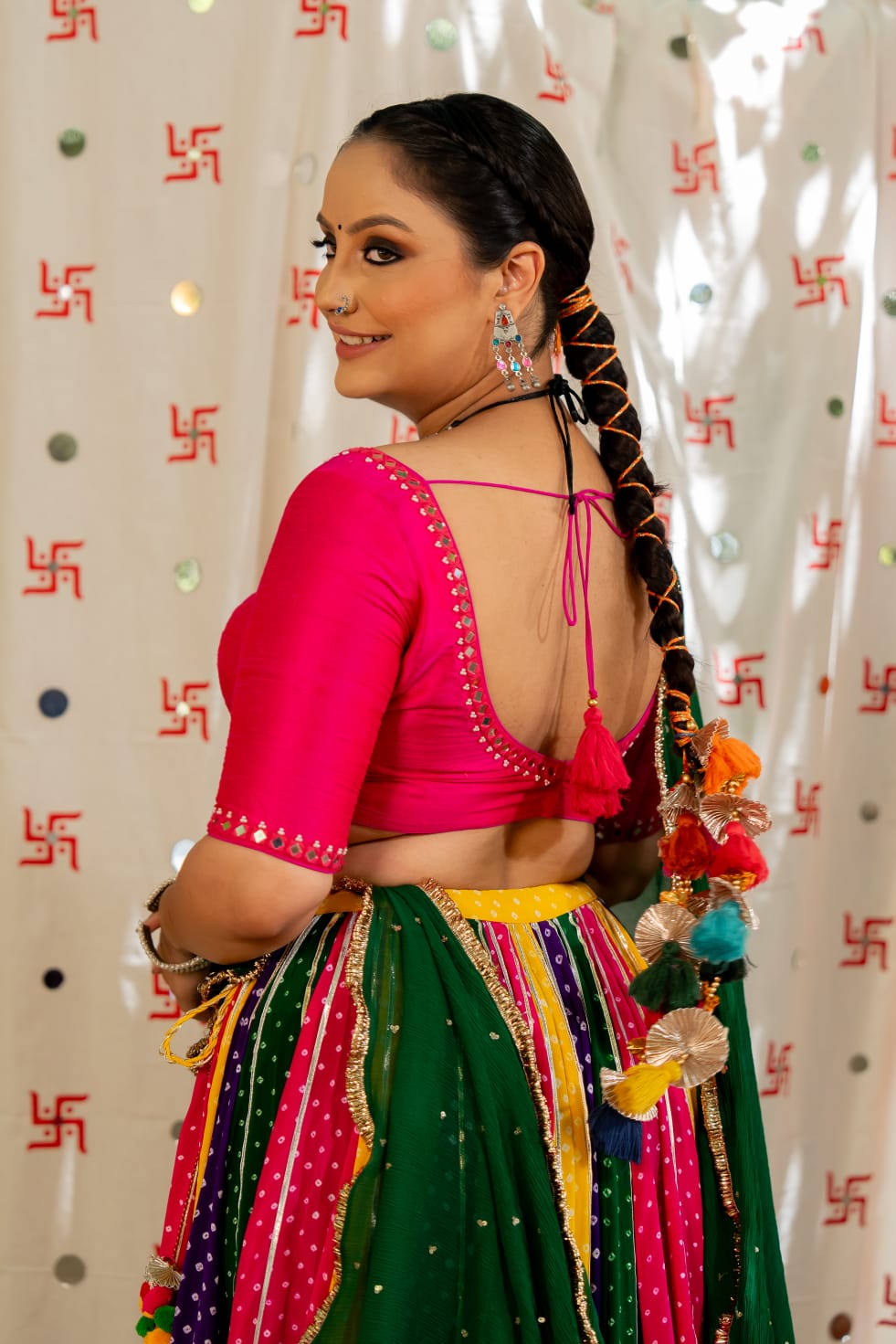 Navratri Pink Blouse