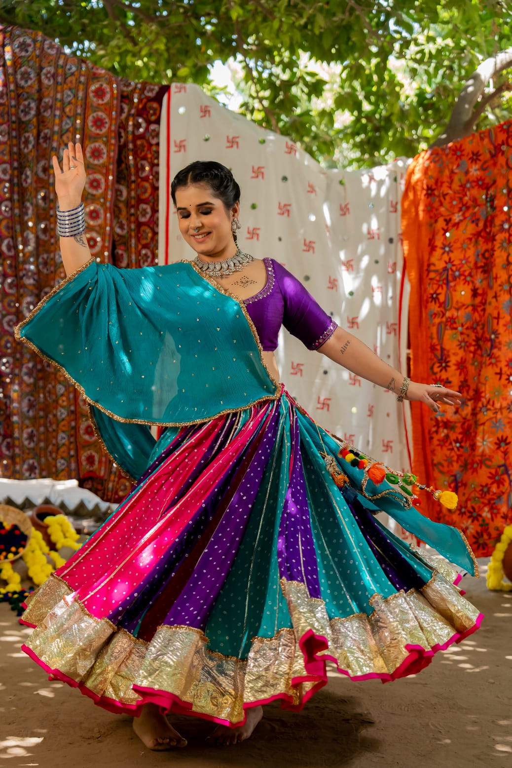 Bandhani Lehenga Set