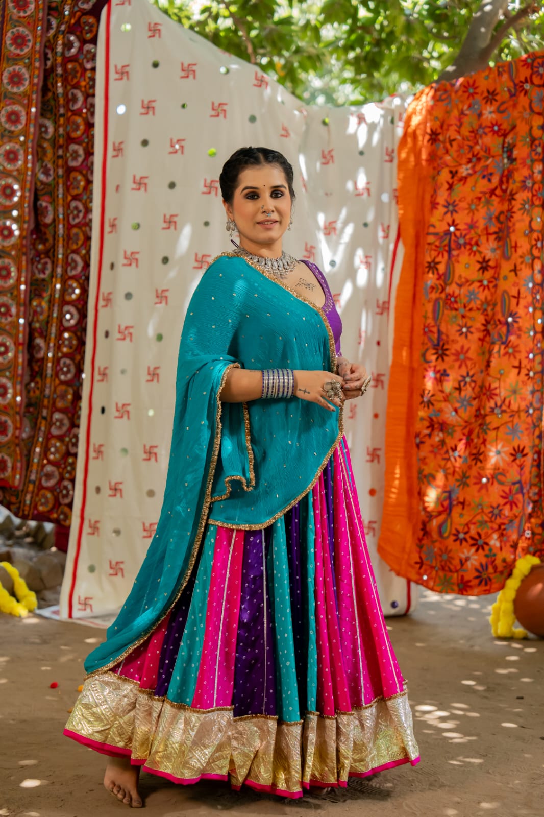 Bandhani Lehenga Set