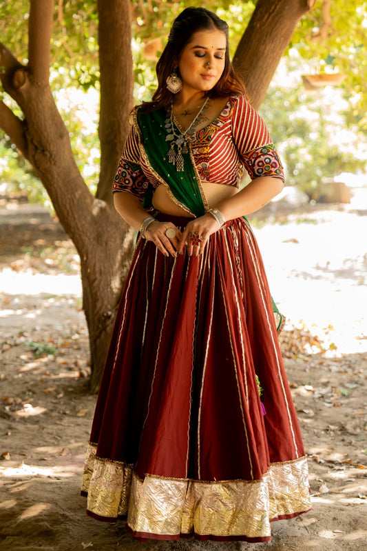 Maroon Lehenga Set