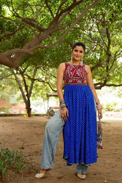 Blue Boho Kurta