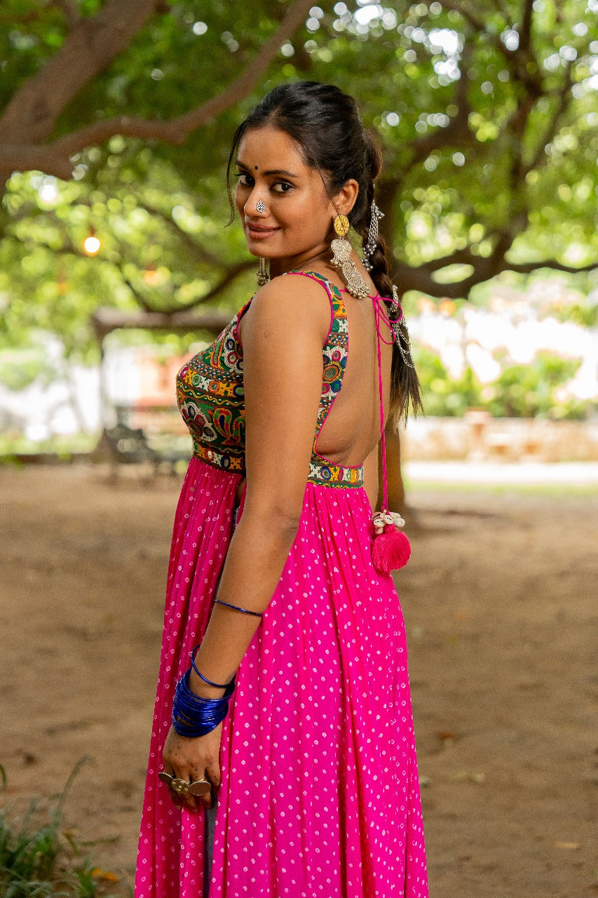 Pink Boho Kurta