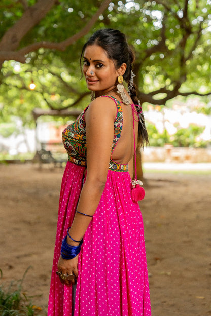 Pink Boho Kurta