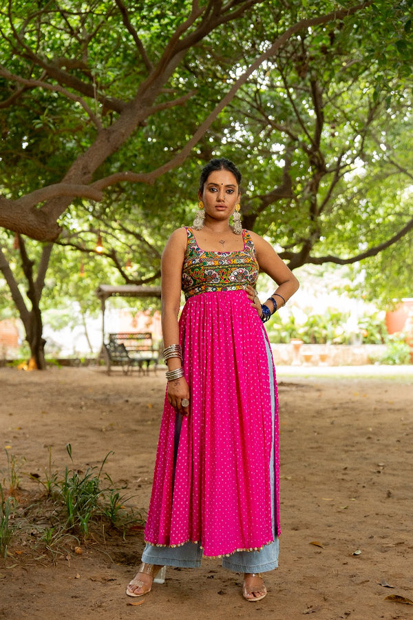 Pink Boho Kurta