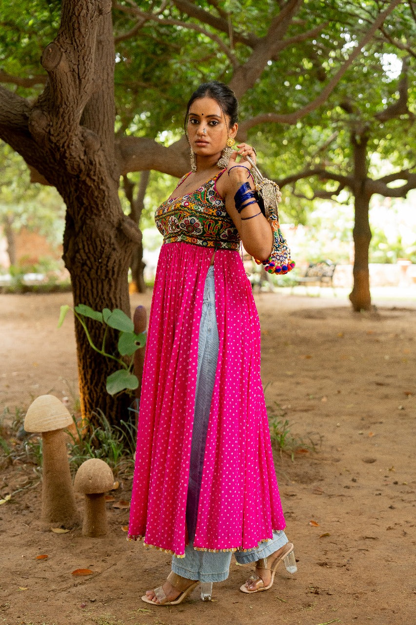 Pink Boho Kurta