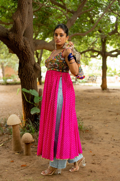 Pink Boho Kurta