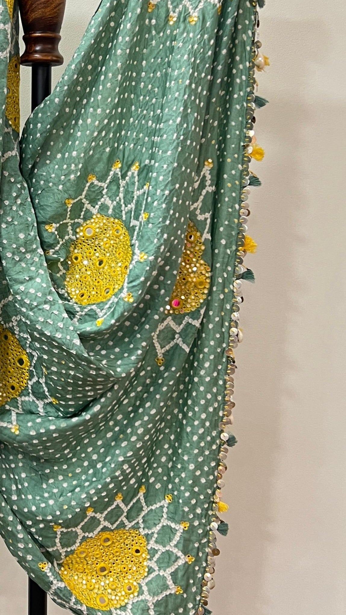 Pastel Green Suraj Mukhi Dupatta