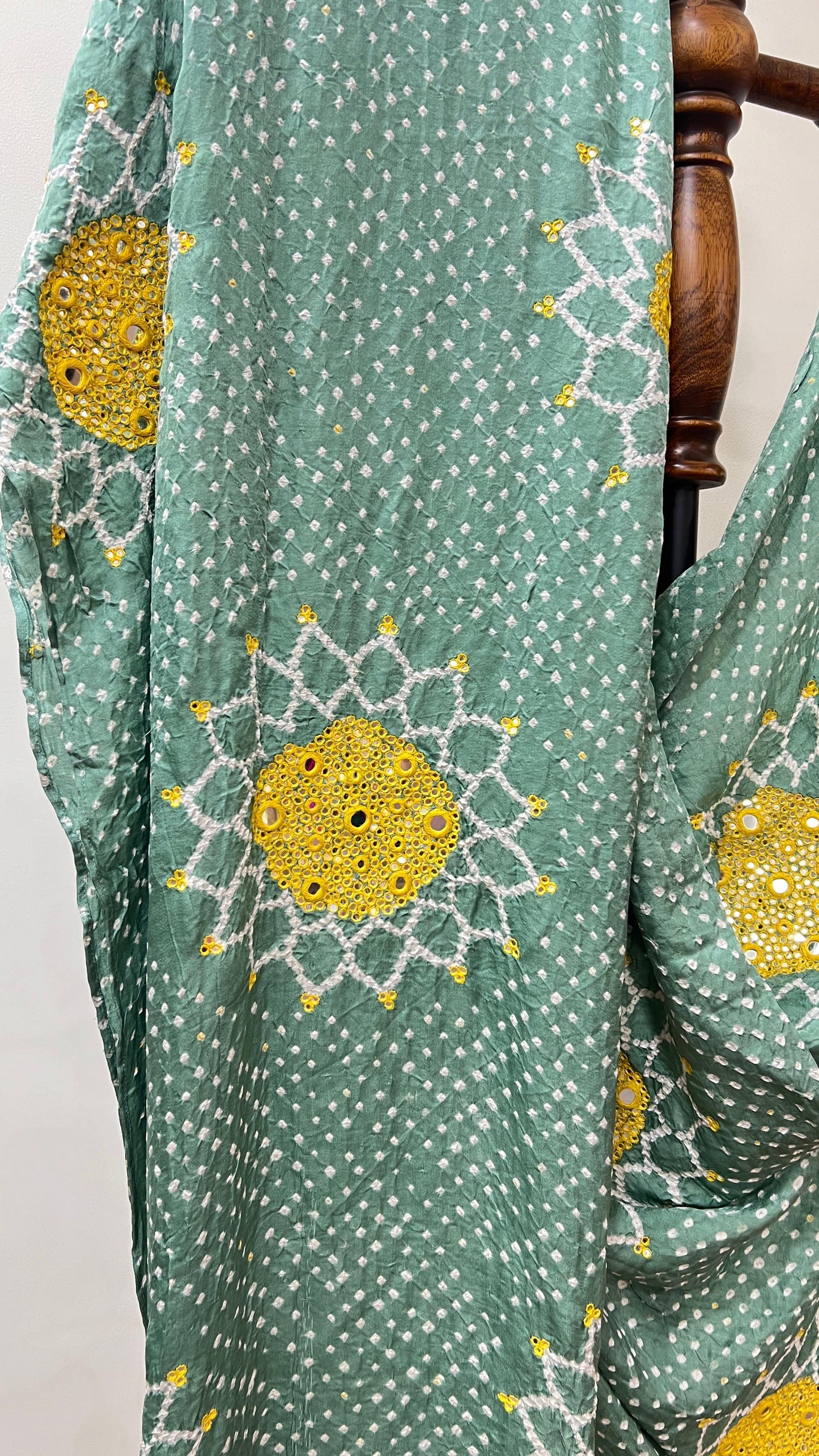 Pastel Green Suraj Mukhi Dupatta