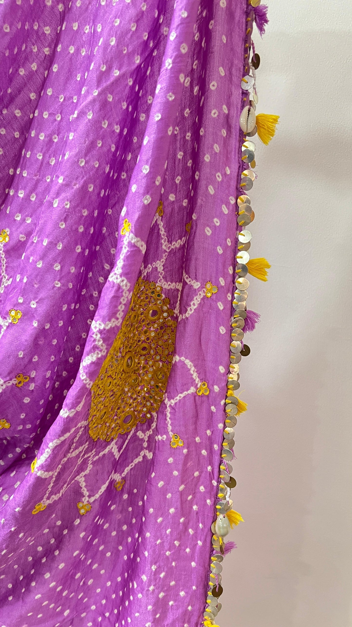 Lilac Suraj Mukhi Dupatta
