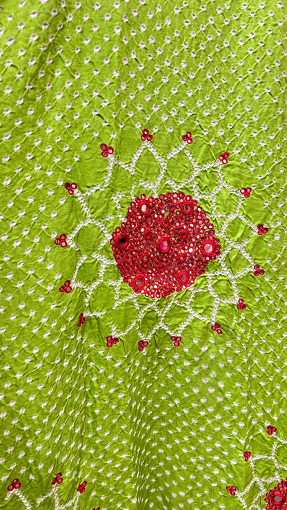 Pear Green Suraj Mukhi Dupatta