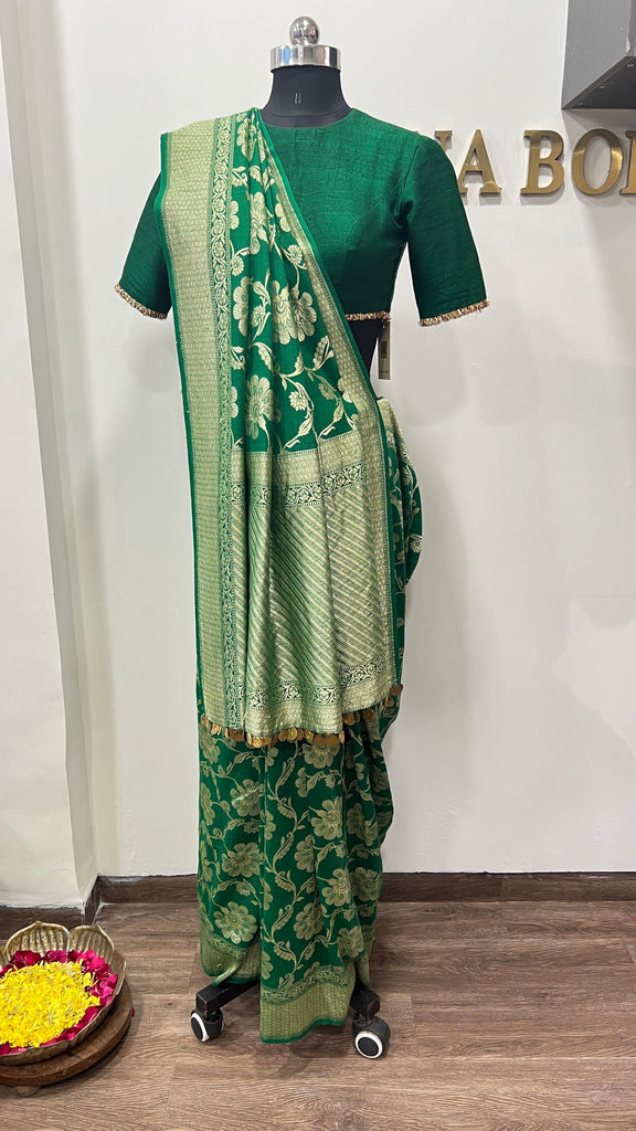 Green Muga Saree