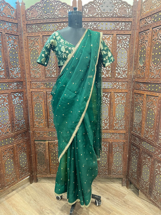 organza saree