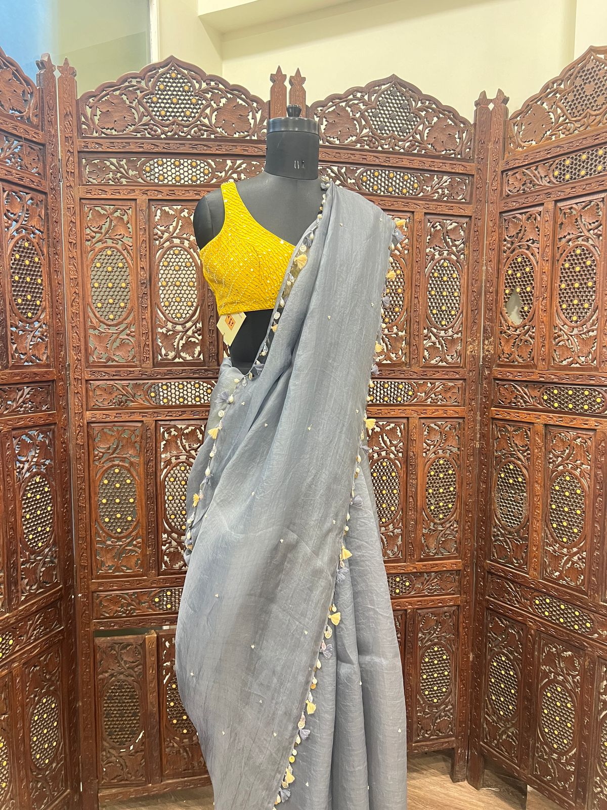 Grey Juliet Saree