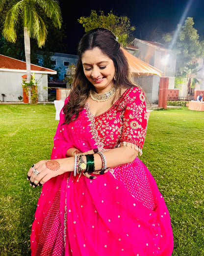 Pink Lehenga Set