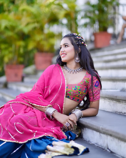 Sakshi Blue Lehenga Set