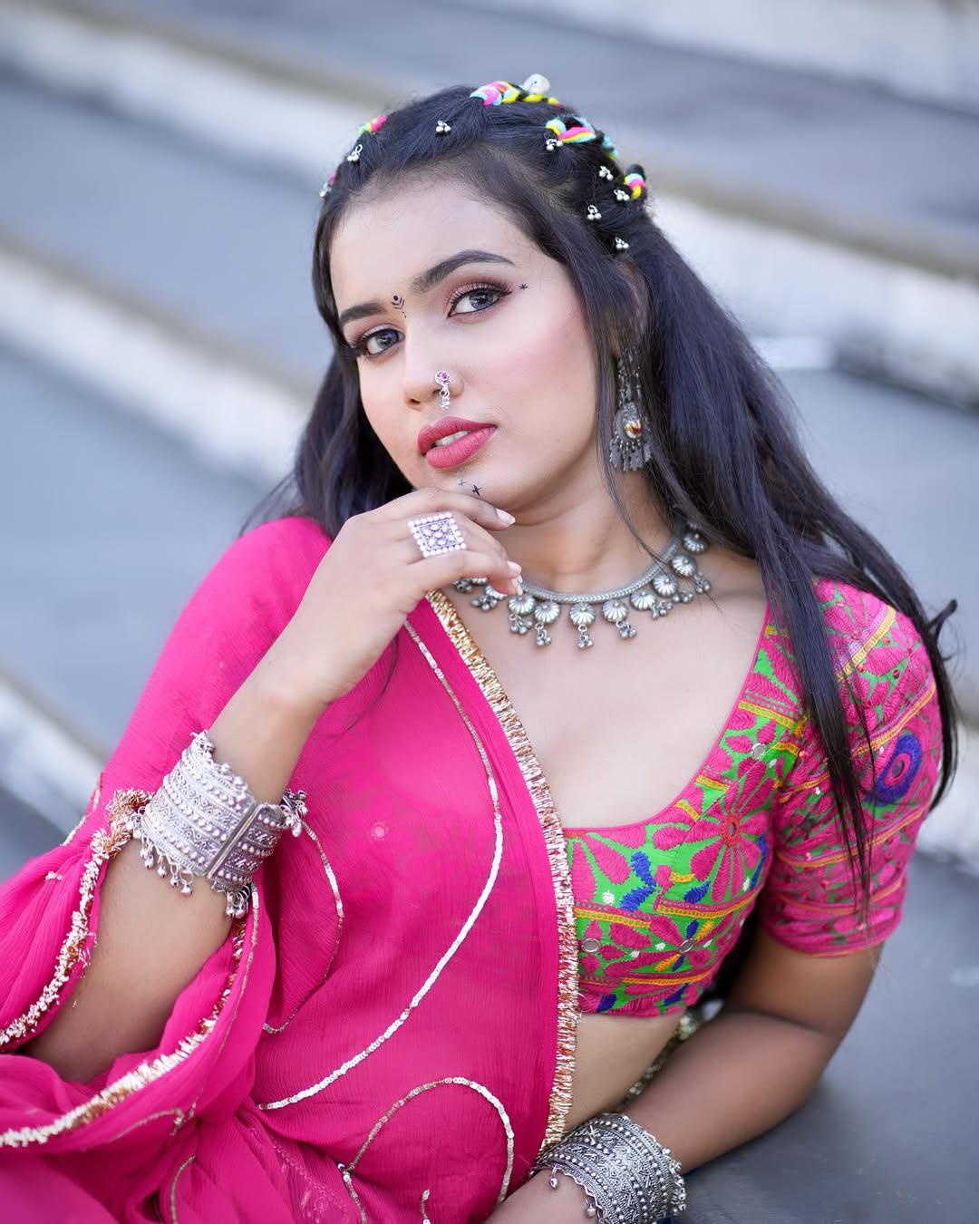 Sakshi Blue Lehenga Set
