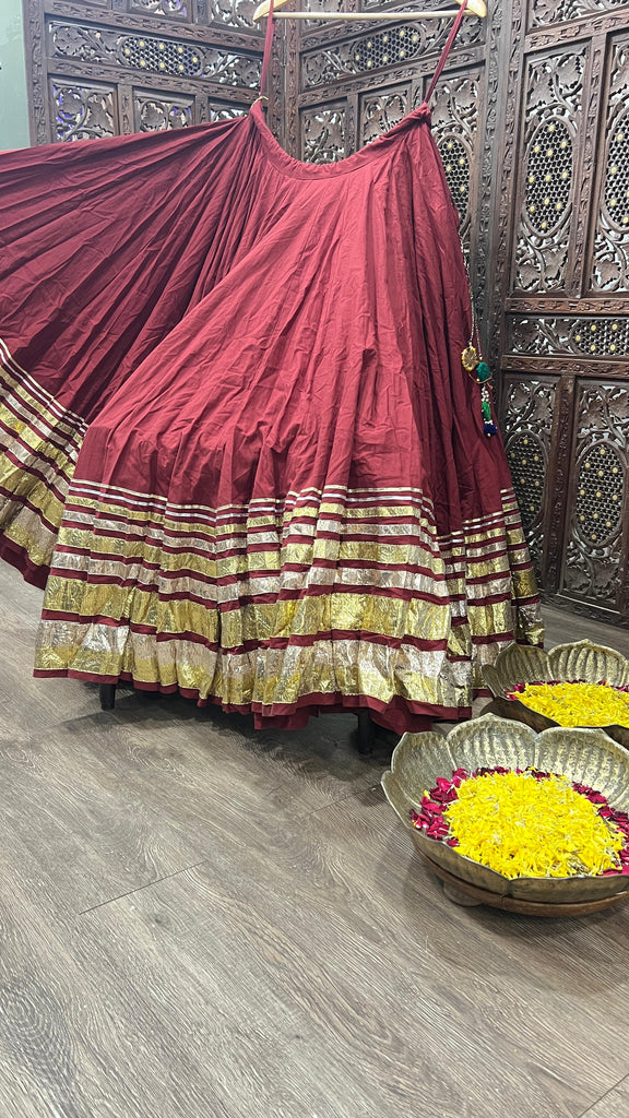 Maroon Gradation Skirt
