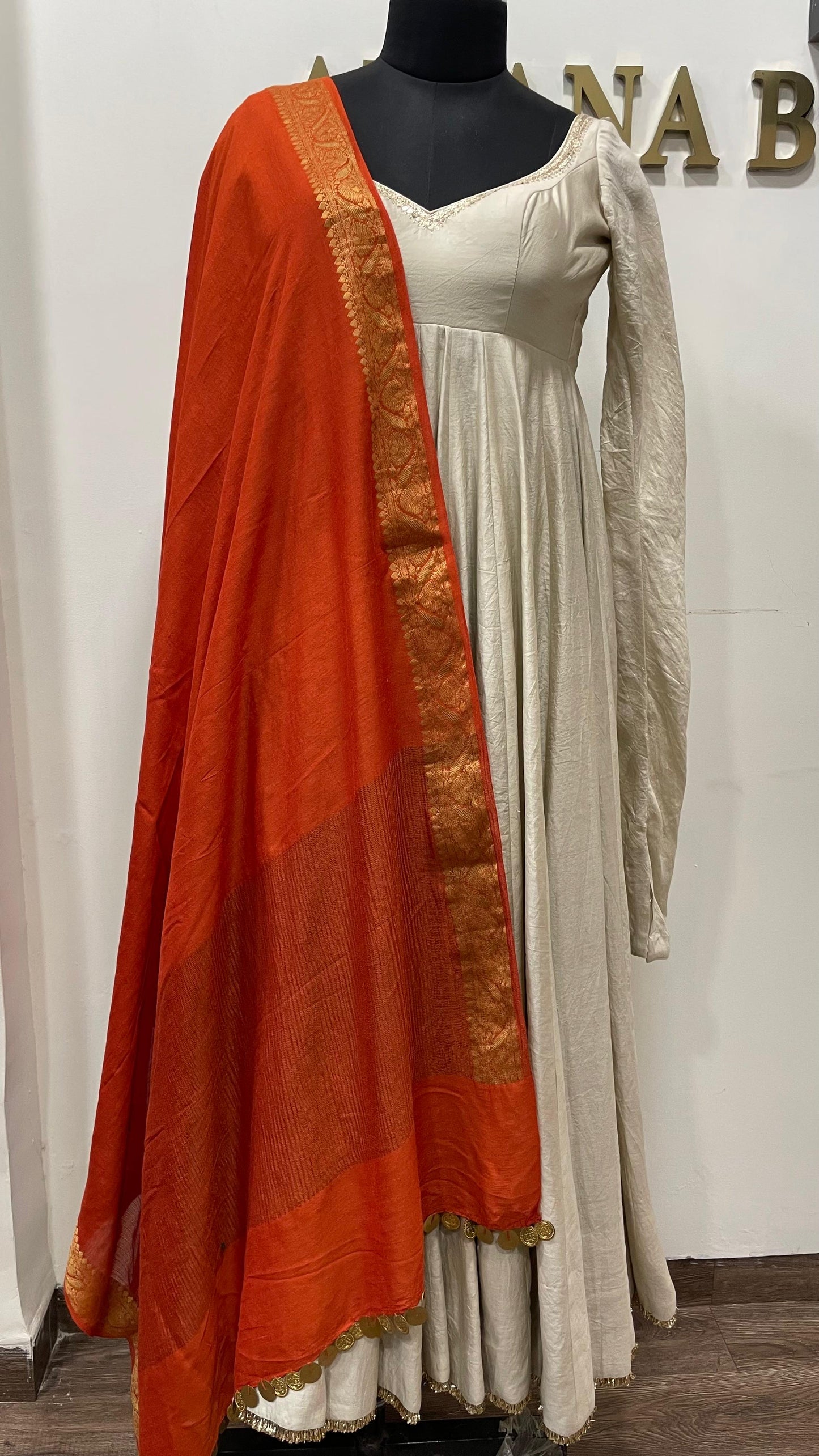 Rust Muga Dupatta