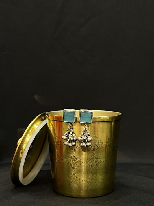 Oxidised Ghungroo Earring