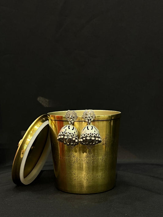 Oxidised Jhumka Earring
