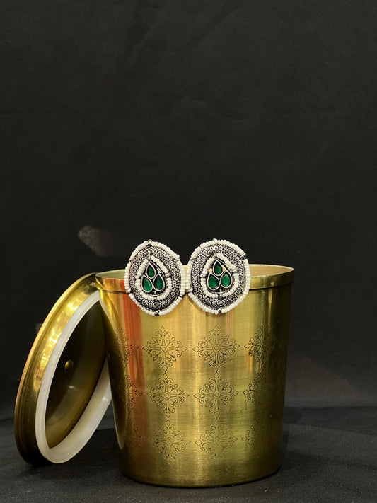 Oxidised Stud Earring