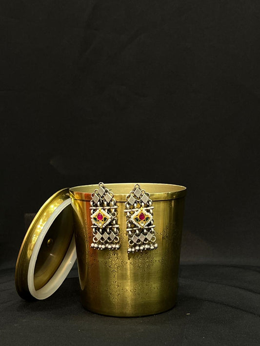 Oxidised Earring with Ghungroo