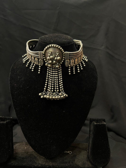 Oxidised Choker - Anjanase