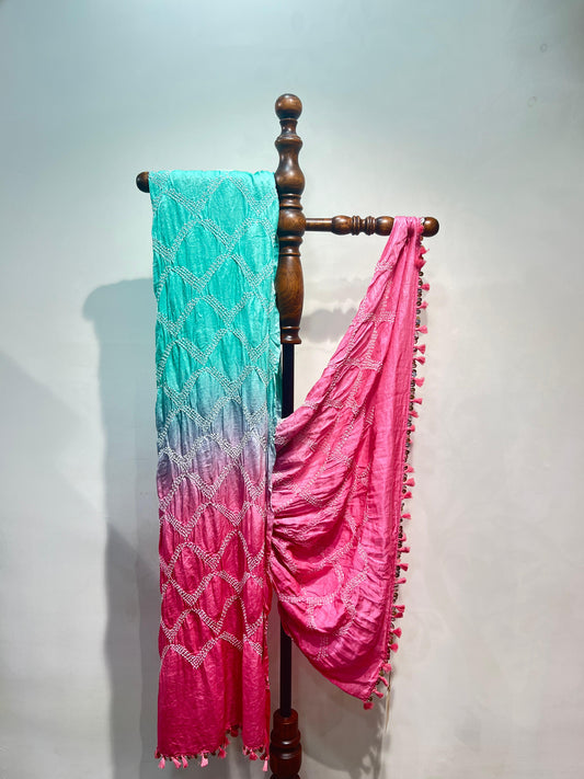 Ombre Bandhani Dupatta
