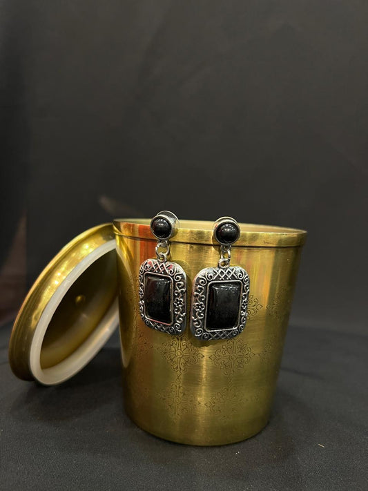 Oxidised earring
