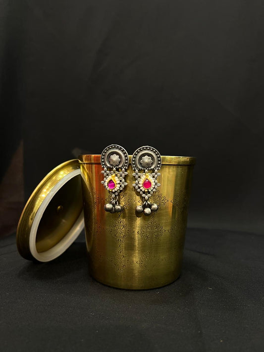 Oxidised earring