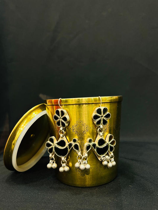 Oxidised earring