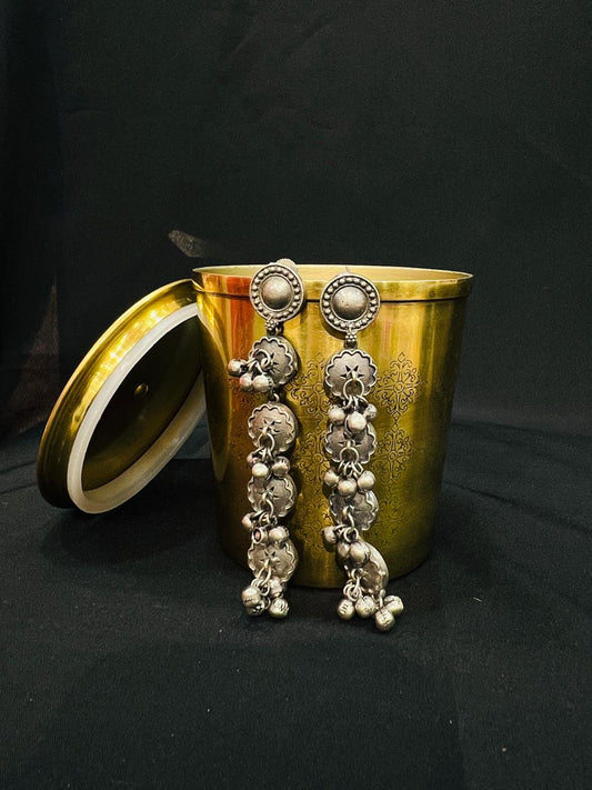 Oxidised earring