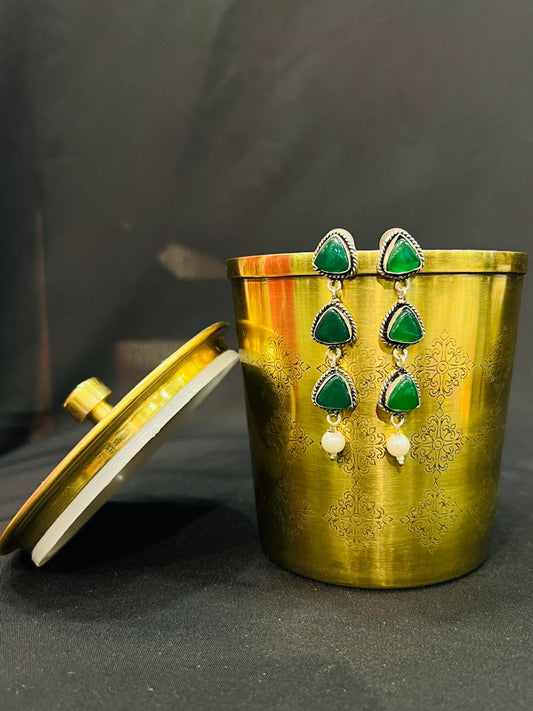 Oxidised earring
