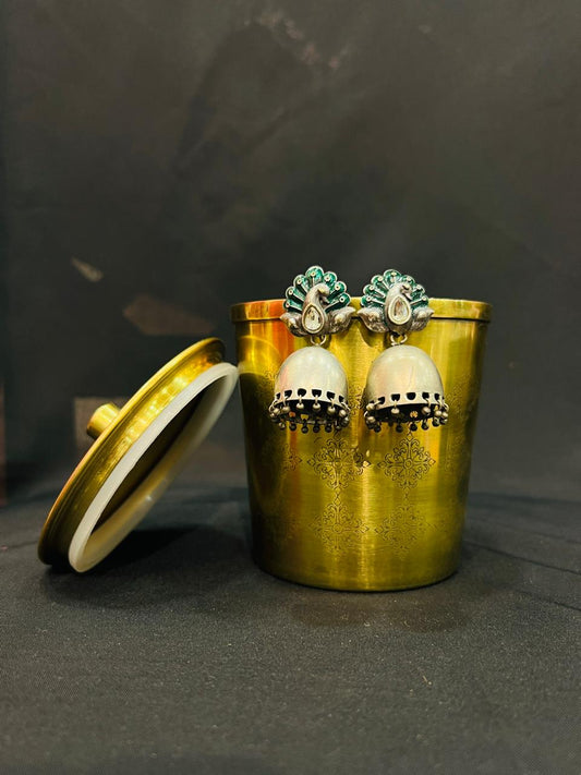 Oxidised earring
