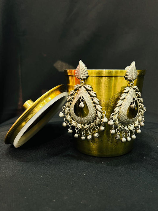 Oxidised earring