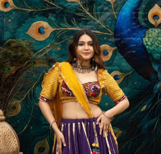 Yellow Muga Blouse