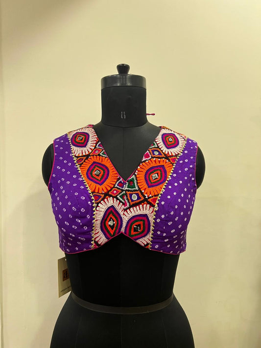 Aditi purple blouse
