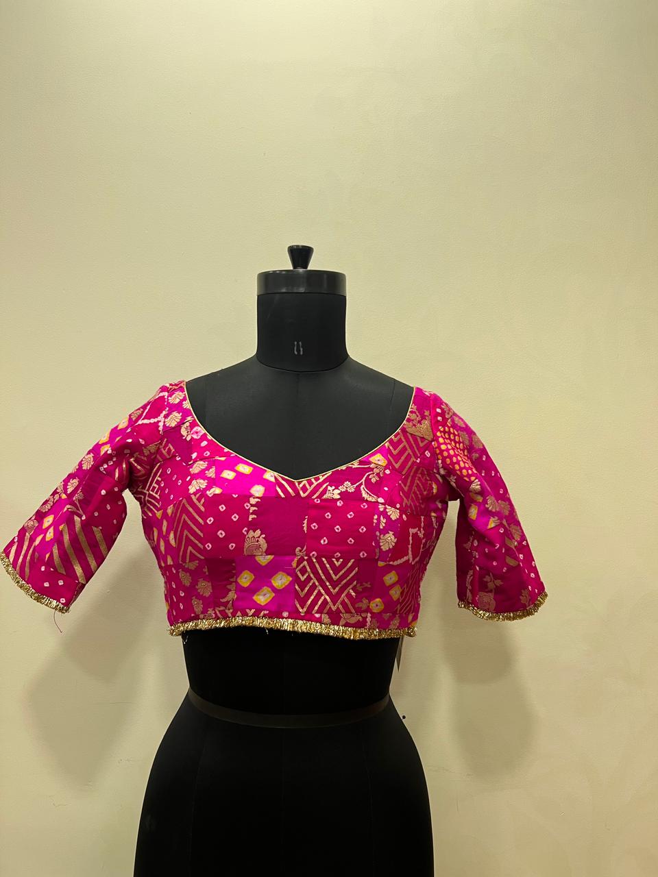 Multi patch blouse