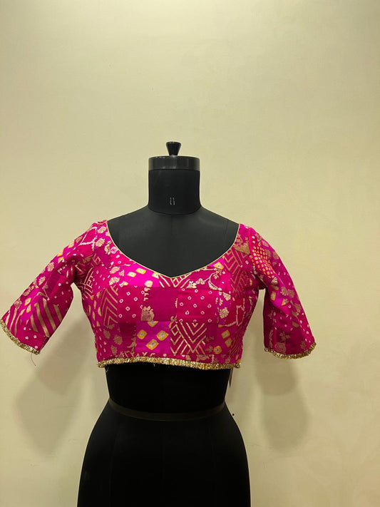 Multi patch blouse