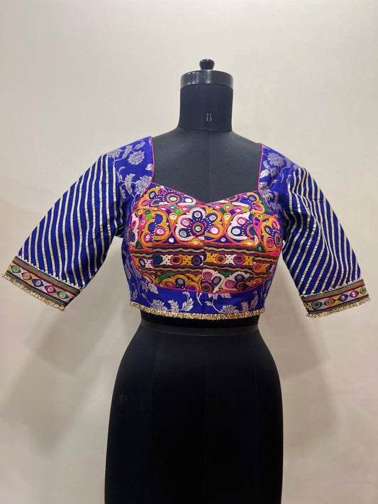 Blue Muga Blouse
