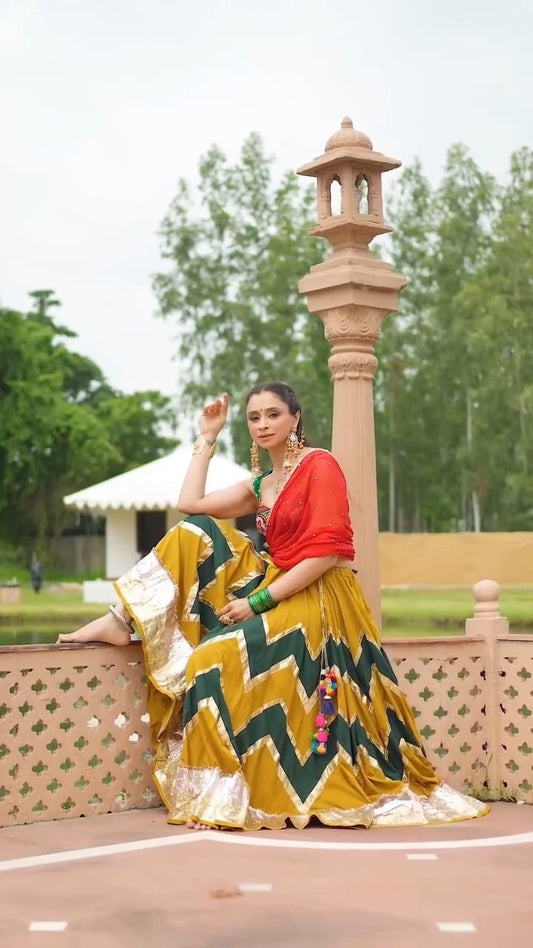 Mustard Cotton Skirt