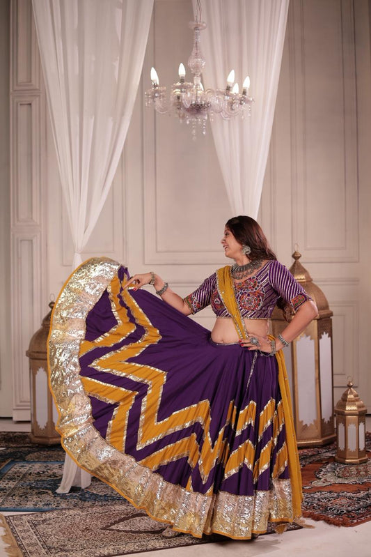 Purple Cotton Skirt