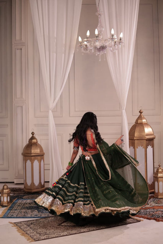 Bottle Green Skirt