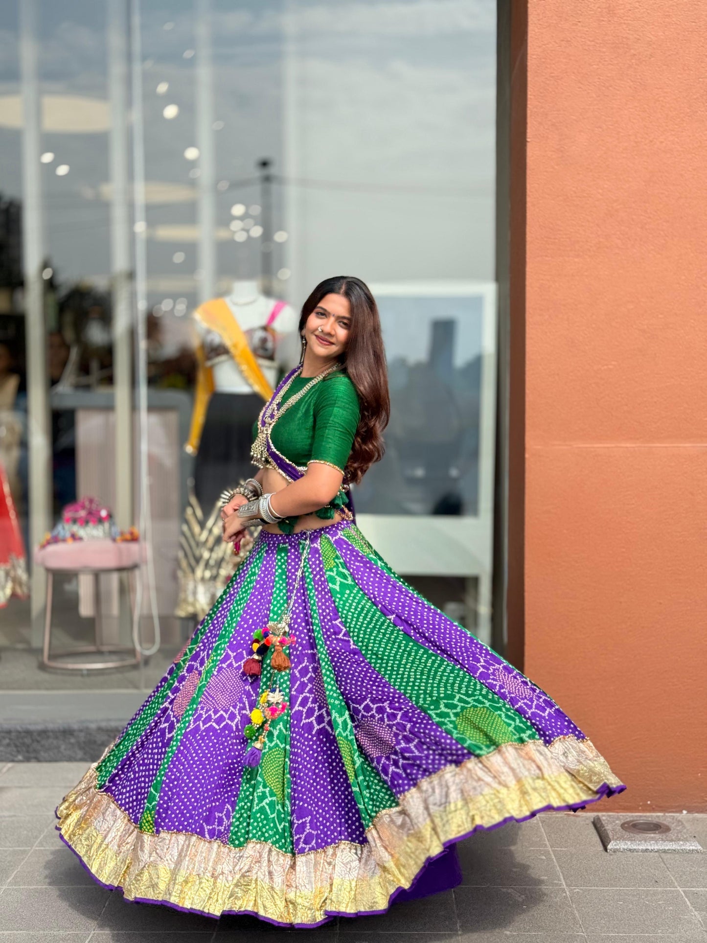 Bandhani Lehenga Set