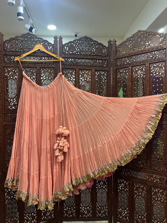 Dusty Pink Flared Skirt