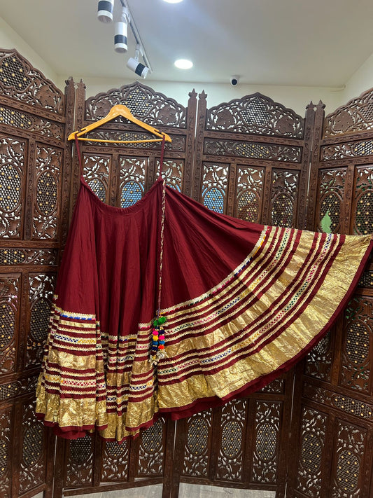 Maroon Gradation Skirt